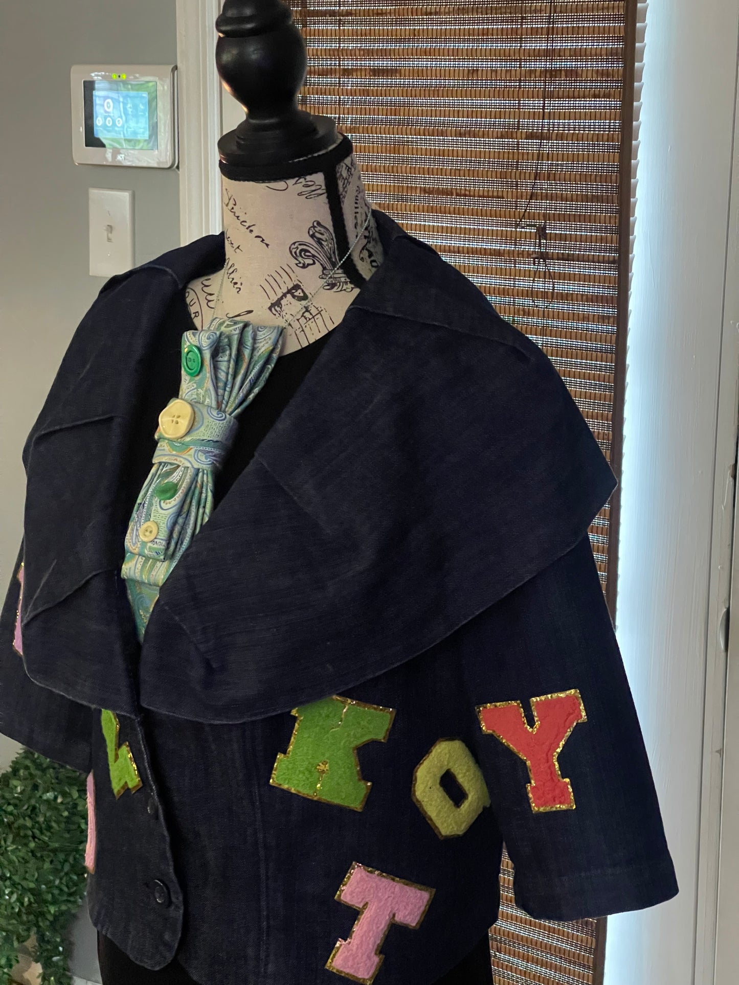 THE ABC’S CROP DENIM JACKET