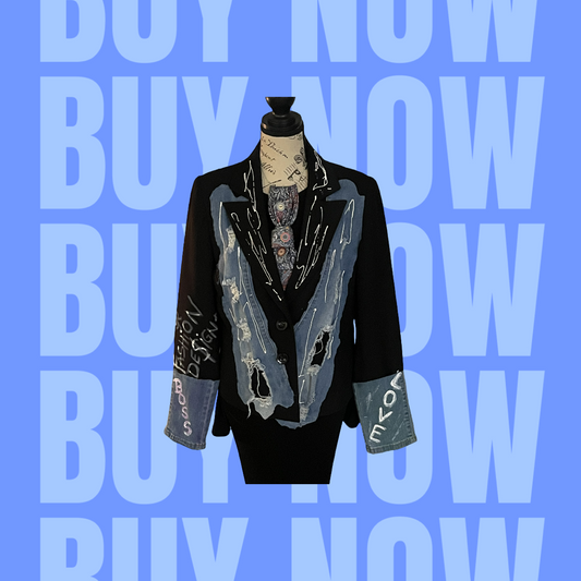 BOSS LOVE BLUE DENIM BLAZER