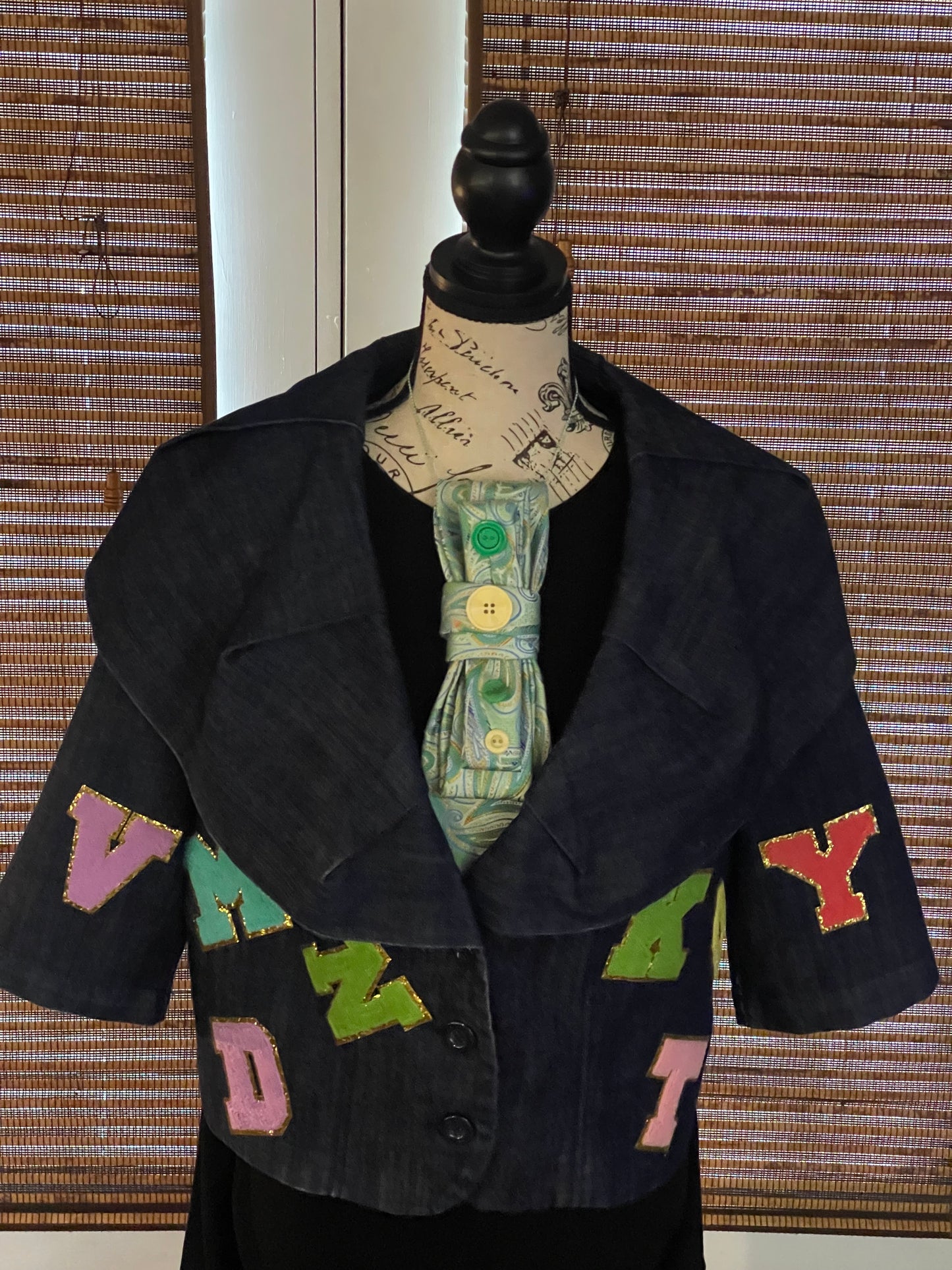 THE ABC’S CROP DENIM JACKET