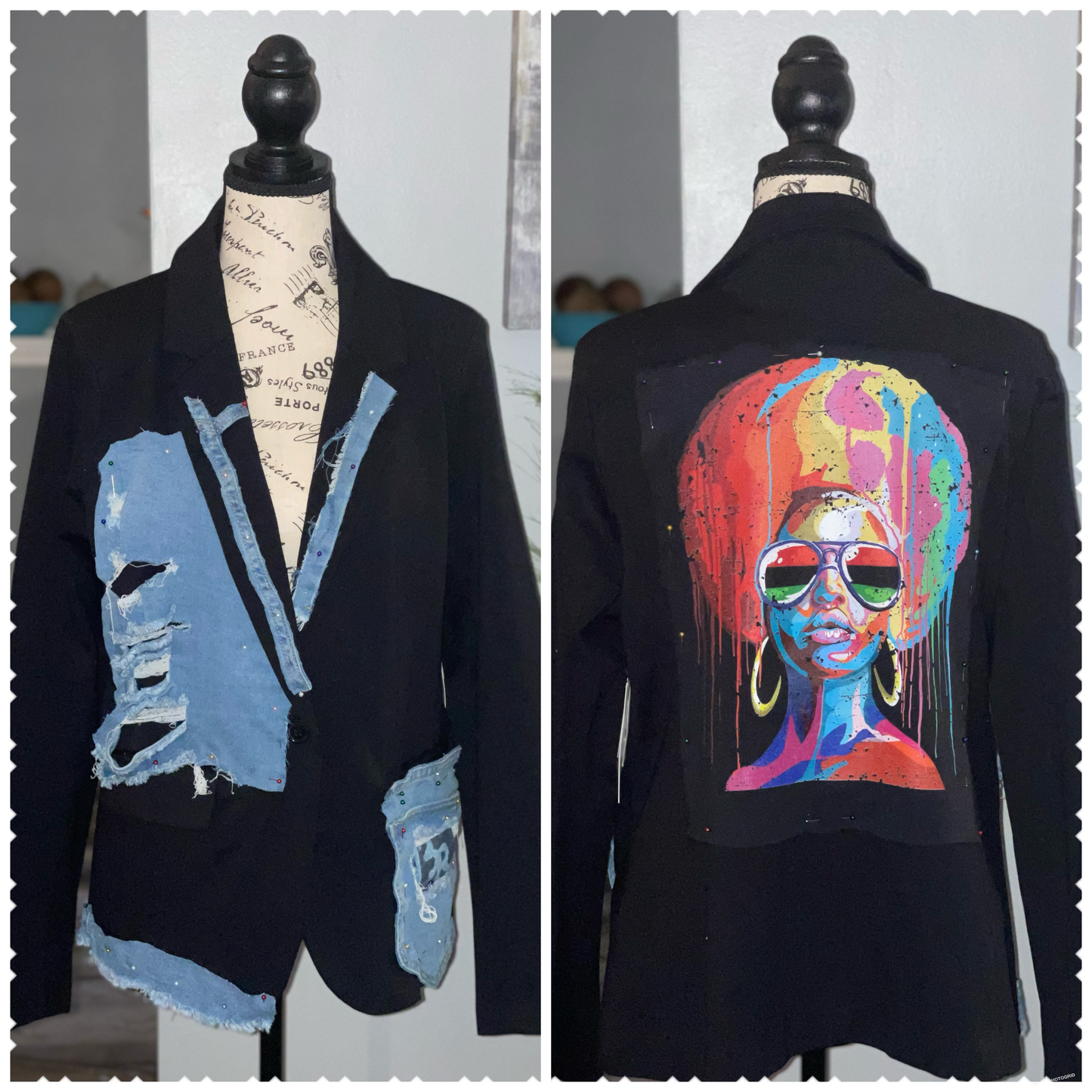 AFRO QUEEN BLACK BLAZER