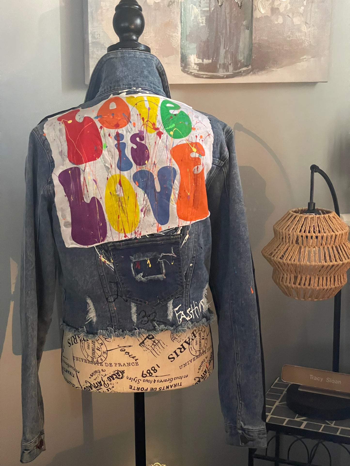 CUSTOM DEMIN ED HARDY ACCENT JACKET